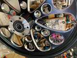 KOOL KAT FRONT BLACK WHEEL 21 X 2.15 HARLEY SOFTAIL TOURING WIDE GLIDE DUAL DISC