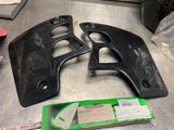 UFO Black Radiator Covers Shrouds Honda CR500 1989-2001 Dirt bike Plastic