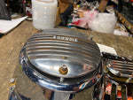 Open Belt Drive Primary Cover Moon Brass Harley Shovelhead 1970-1981 Chrome!!