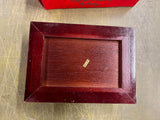 Vintage NOS Spalding Mahogany Wood Playing Card Box W/ 2 Card Decks