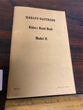NOS OEM Owners Repair Service Riders Book Manual Harley K model Sportster Vtg