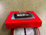 Vintage NOS Spalding Mahogany Wood Playing Card Box W/ 2 Card Decks