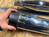 RCX Slip-on Mufflers 00-16 Touring 4"  Harley Touring FLH Street road Glide King