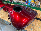 Paint Set Harley FLTR Road Glide Velocity Red Fairing Fenders Saddlebags 14^ OEM