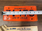 VTG NOS Original 1969 Illinois Motorcycle License Plate 71470 Harley Indian
