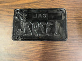 VTG Original 1963 California Motorcycle License Plate 132924 Harley Indian