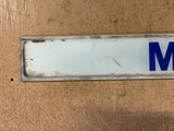 Vintage Mobil Gas & Oil Advertising Glass Gas Pump Insert Sign Man Cave