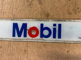 Vintage Mobil Gas & Oil Advertising Glass Gas Pump Insert Sign Man Cave