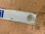 Vintage Mobil Gas & Oil Advertising Glass Gas Pump Insert Sign Man Cave
