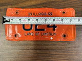 VTG Original 1969 Illinois Motorcycle License Plate 624 Harley Indian Rare