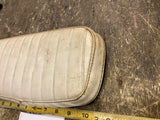 Vtg Buddy Seat Passenger Pad White XLH Ironhead sportster Shovelhead Panhead OEM