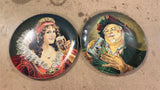Vintage 1970s Made In USA Lot Of 2 Falstaff Reproduction 16" Beer Advert Trays