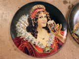 Vintage 1970s Made In USA Lot Of 2 Falstaff Reproduction 16" Beer Advert Trays