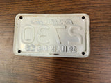 VTG Original 1956 Illinois Motorcycle License Plate 2730 Harley Indian