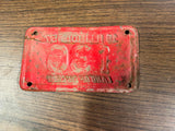 VTG Original 1957 Illinois Motorcycle License Plate 136 Harley Indian