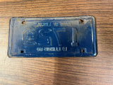 VTG Original 1960 Illinois Motorcycle License Plate 1729 Harley Indian