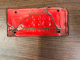 VTG Original 1961 Illinois Motorcycle License Plate 18837 Harley Indian
