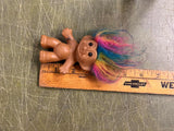 Vintage Russ Lucky Rainbow Lottery Troll Doll Figure Doll Toy 3"