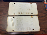 Vintage Original 1969 Ohio License Plate Set Of 2 RP 217 Man Cave