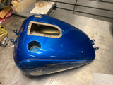 Harley Dyna Wide Glide  Gas Fuel Tank 2004^ Blue Flames FXDWG