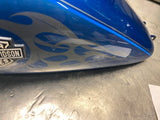 Harley Dyna Wide Glide  Gas Fuel Tank 2004^ Blue Flames FXDWG