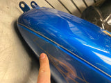 Harley Dyna Wide Glide  Gas Fuel Tank 2004^ Blue Flames FXDWG