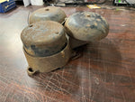 Vtg Antique Early 1900s Made In USA Heavy Duty Cast Iron Dual Fire Alarm Bells