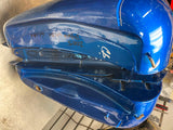 Harley Dyna Wide Glide  Gas Fuel Tank 2004^ Blue Flames FXDWG