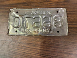 VTG Original 1971 Illinois Motorcycle License Plate 86670 Harley Indian