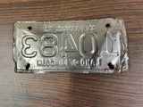 VTG Original 1971 Illinois Motorcycle License Plate 10483 Harley Indian