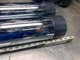 Vance Hines Slip on 4" Mufflers Harley Touring FLH Street Road Glide Ultra chrom