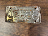 VTG Original 1969 Illinois Motorcycle License Plate B5390 Harley Indian 4 digit