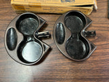 Vintage 1940s Made In USA Samson Glass Holder And Ashtray Set In Orig Box