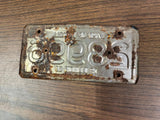 VTG Original 1968 Illinois Motorcycle License Plate 28996 Harley Indian