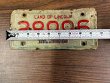 VTG Original 1968 Illinois Motorcycle License Plate 28996 Harley Indian