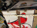 1940 Texaco Fire Chief Gas Oil Petroliana sign Advertising Porcelain Service Sta
