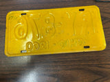 Vintage Original 1960 Ohio License Plate RY-876 Man Cave