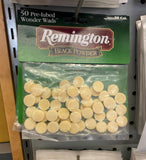 Remington 50 Pre lubed Wads Black powder .50 Cal 100% wool Cap-n-ball