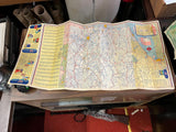 VTG 1940s Gulf Oil Company Pennsylvania State info/Road Map Pit Stop