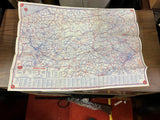 VTG 1940s Amoco Oil Company Pennsylvania State info/Road Map Pit Stop