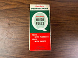VTG 1940s Sterling Motor Fuels Pennsylvania State info/Road Map Pit Stop