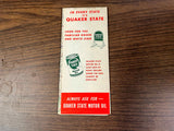VTG 1940s Sterling Motor Fuels Pennsylvania State info/Road Map Pit Stop