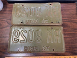 Vintage Original 1971 Ohio License Plate RK-9029 Pair Of 2 Man Cave