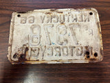 VTG 1966 Kentucky Motorcycle License Plate Shovelhead Honda Dream CB Lambretta