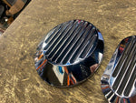 Vtg NOS Mirage Derby clutch & INspection Cover Harley softail Shovelhead 3 bolt!