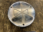 Vtg NOS Mirage Derby clutch & INspection Cover Harley softail Shovelhead 3 bolt!