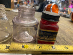 Vtg Inkwell Glass Bottles Sandford Asst Lot collectible Fountain Pen ink Aero #4