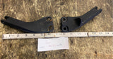 OEM Black Wrink Passenger Foot Peg Mount Bracket Harley Dyna Super Glide FXD 06^