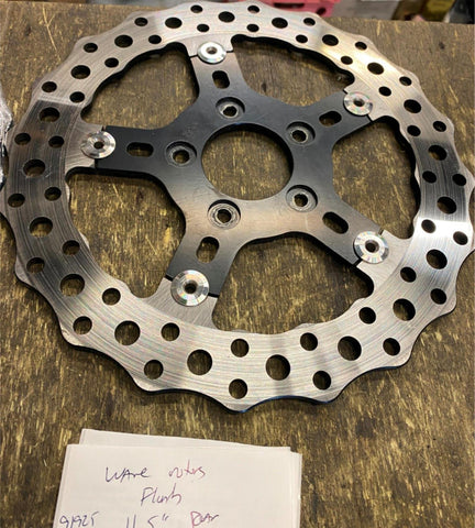 Arlen Ness Jagged Brake Rotor Harley 11.5" Floating dyna Sportster Softail 00^