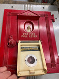 Vtg Gamewell fire Fighter alarm call box WalL mount School Pull Station Collecti